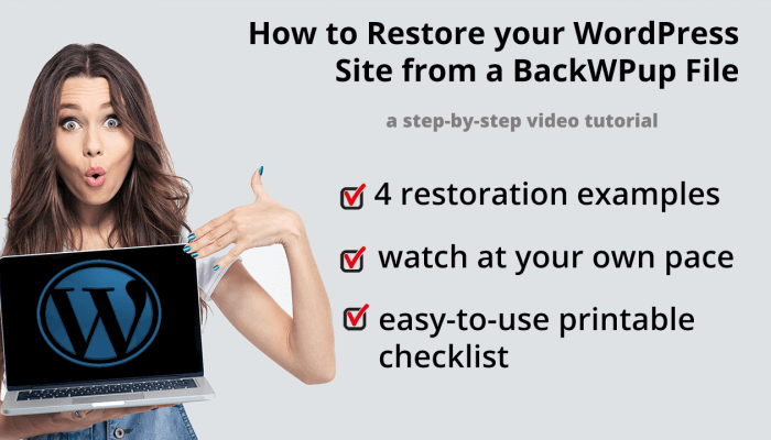 How to restore your WordPress site from backup file